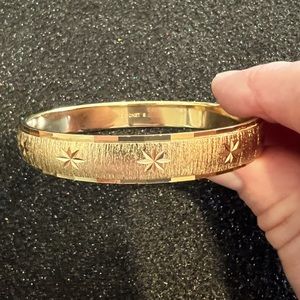 Vintage Monet Gold Bangle Bracelet